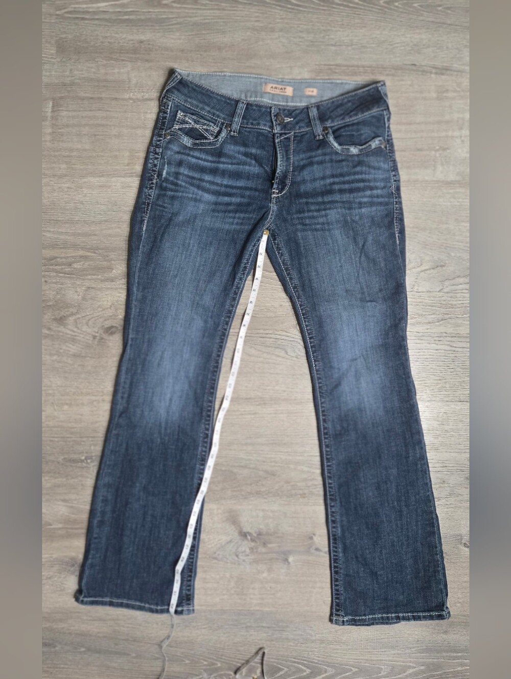 Ariat R.E.A.L. Mid Rise Raquel Bootcut Jeans in the "Canadian" wash